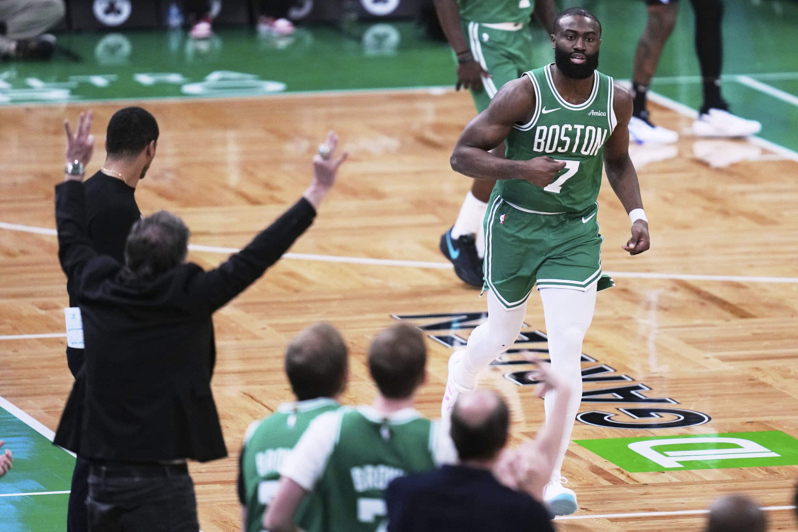 NBA playoffs Boston Celtics vs Orlando Magic Jaylen Brown