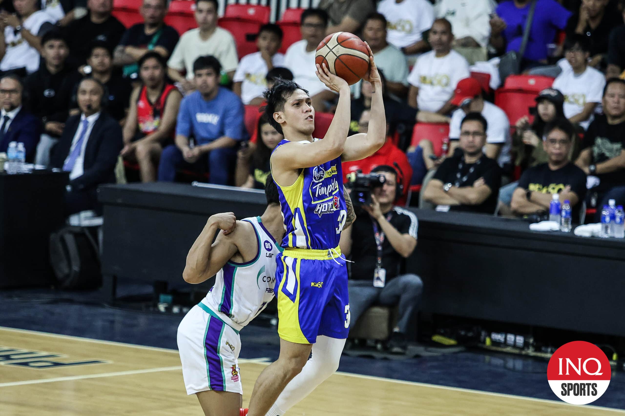 Magnolia Hotshots' young guard Jerom Lastimosa during the PBA's 50th anniversary game.