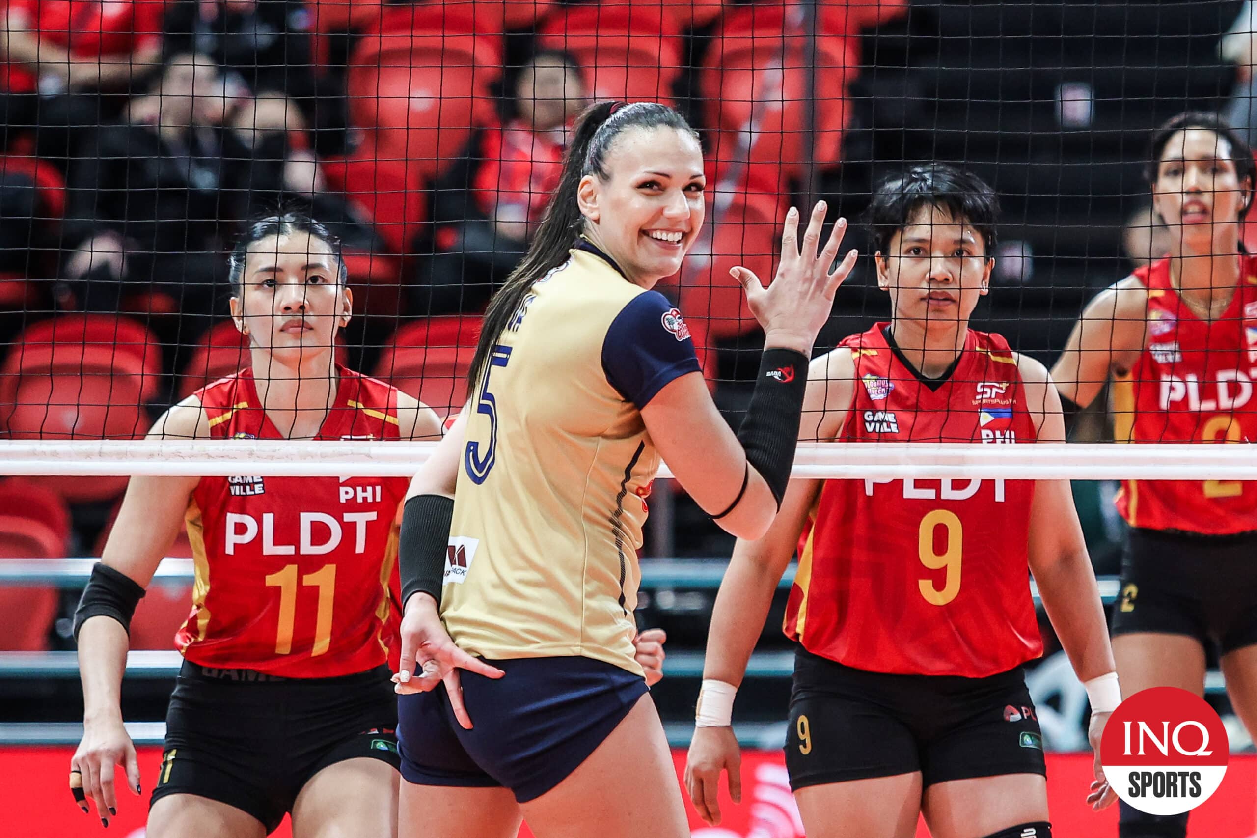 Nakhon Ratchasima in a game against PLDT High Speed Hitters in the AVC Champions League.