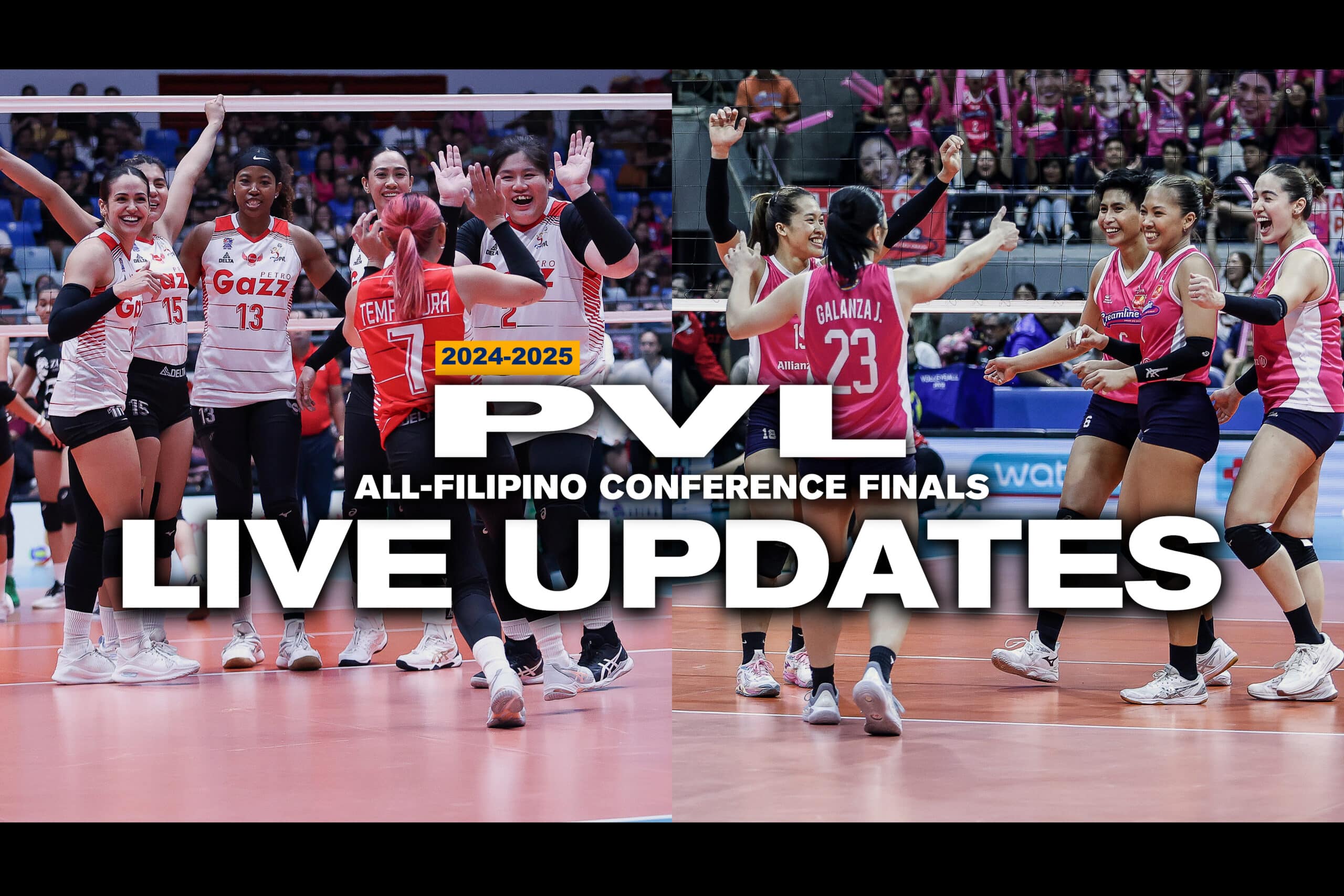LIVE UPDATES 2025 PVL All-Filipino Conference Finals Game 3, April 12 - Creamline Cool Smashers vs Petro Gazz Angels at PhilSports Arena.