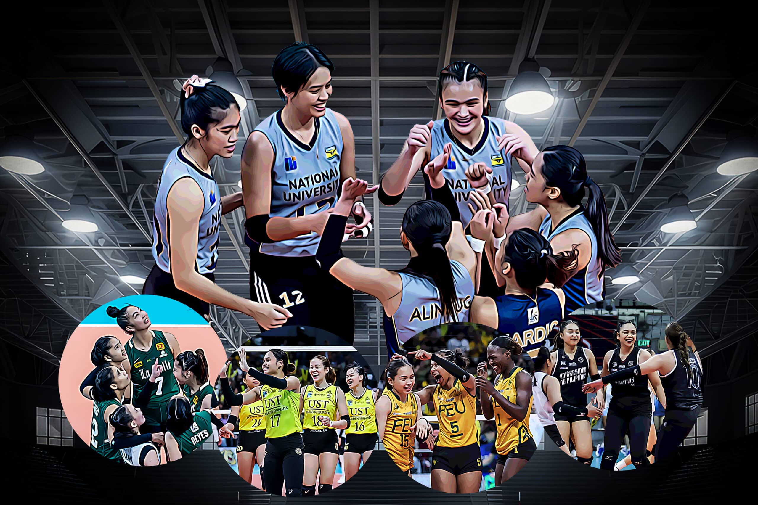 UAAP women’s volleyball Final Four scenarios UP Fighting Maroons UST Tigresses La Salle Lady Spikers FEU Lady Tamaraws