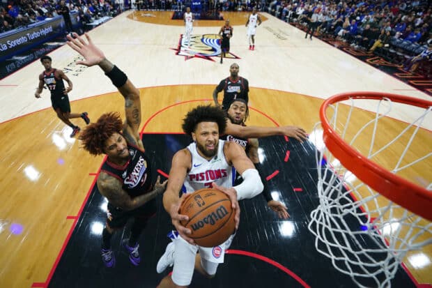 NBA: Cade Cunningham leads Pistons past 76ers for 6th straight win