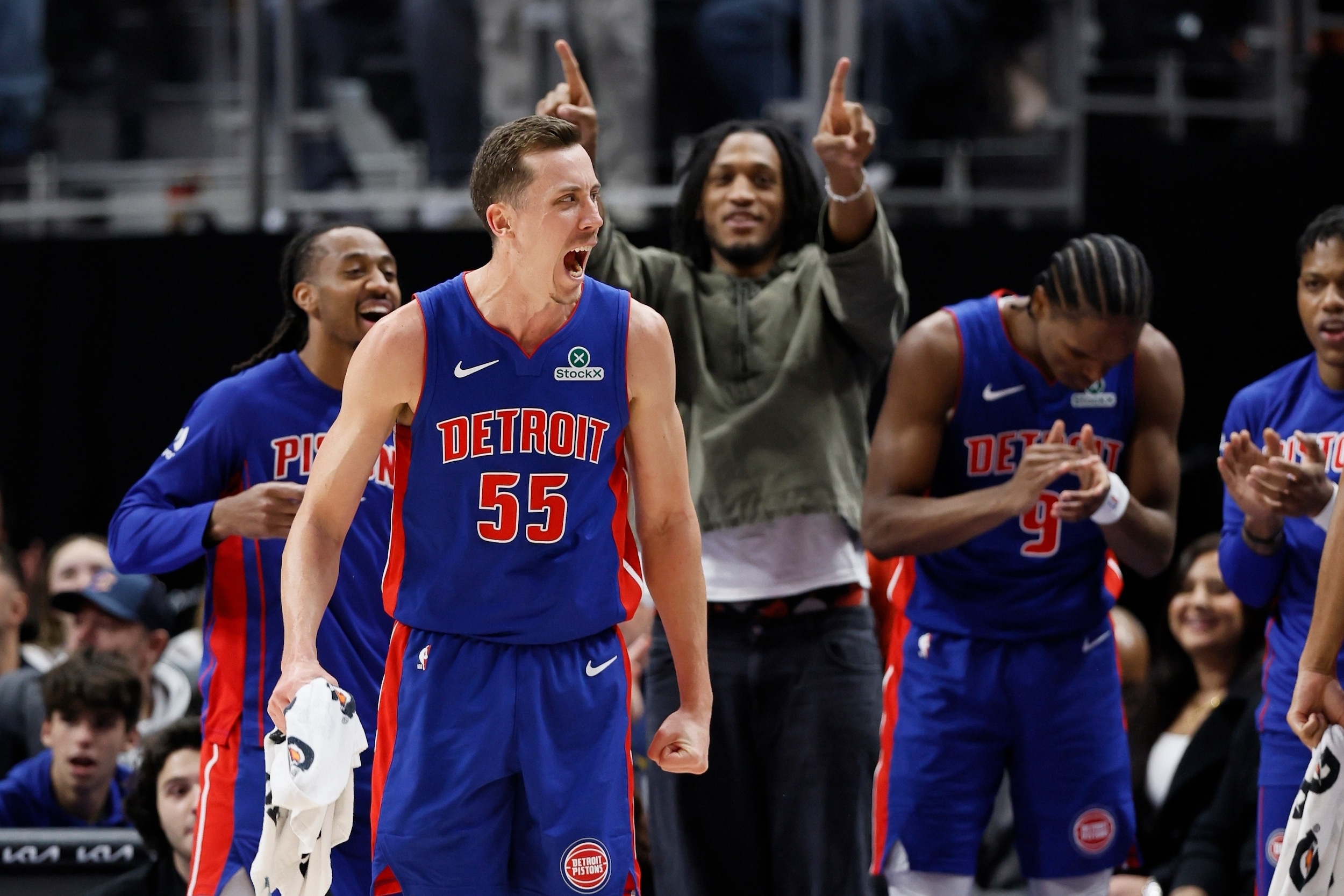 NBA: Pistons tie NBA record for scoring balance in rout of Hawks