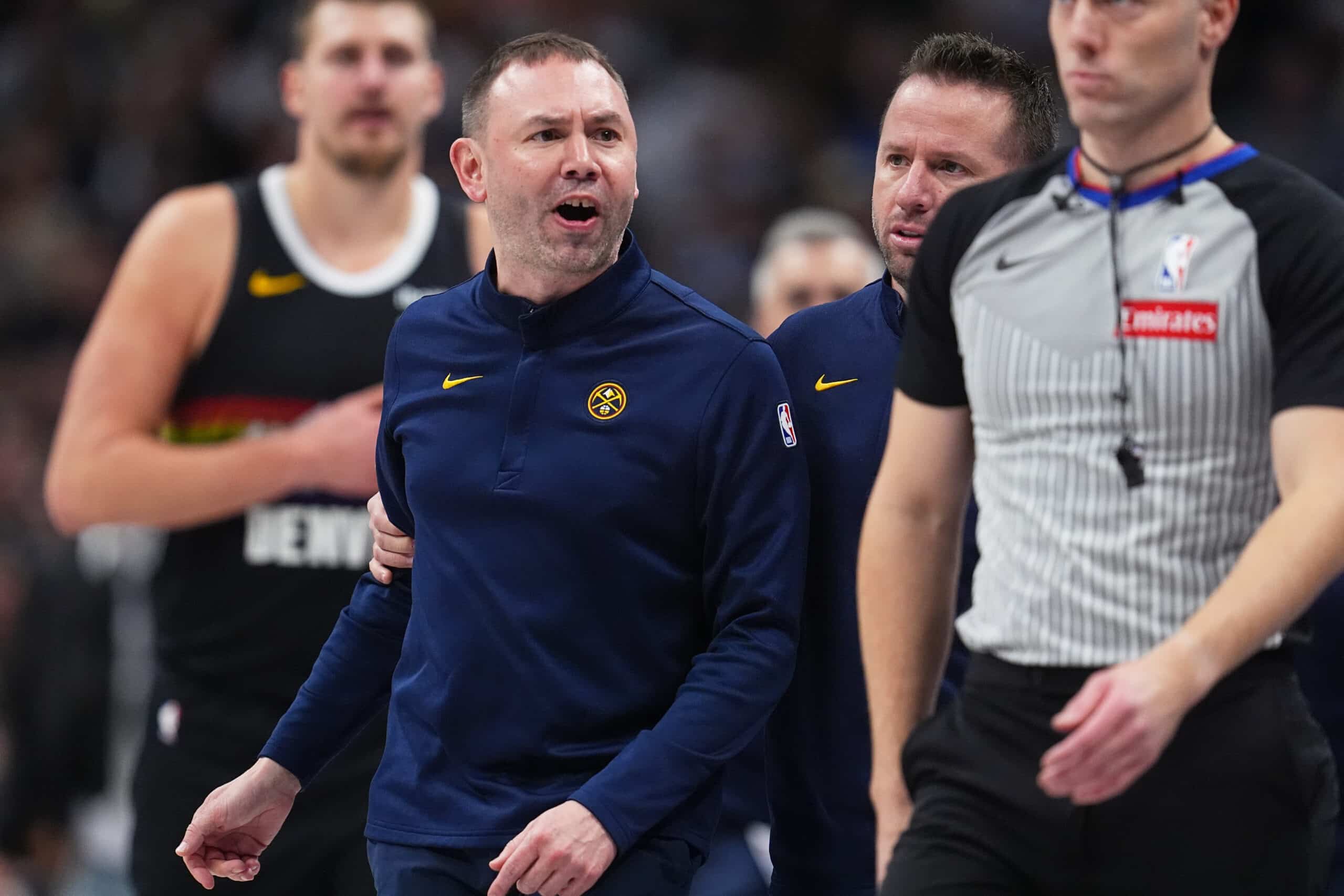 Nuggets coach David Adelman ejected for first time in NBA career