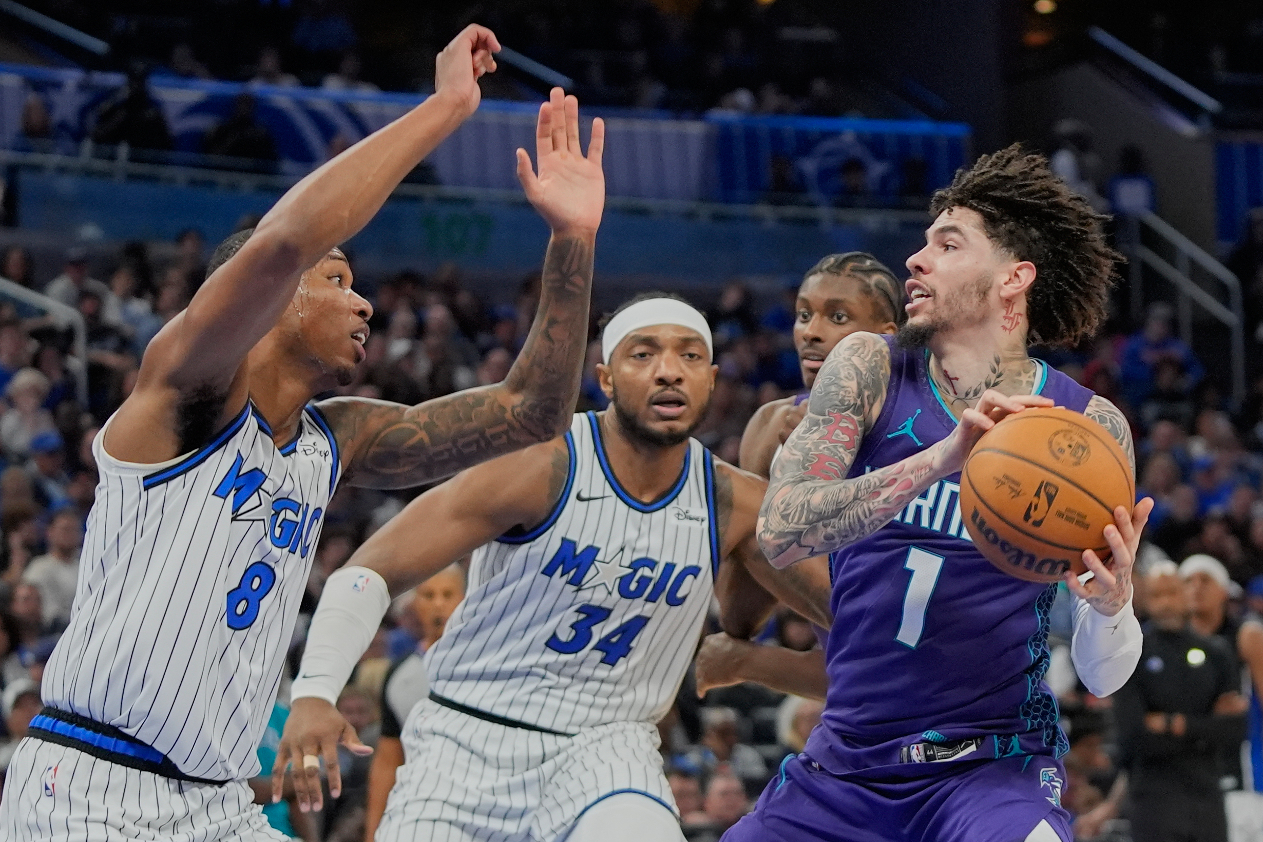 NBA: Hornets beat Magic after rookie Kon Knueppel injures ankle