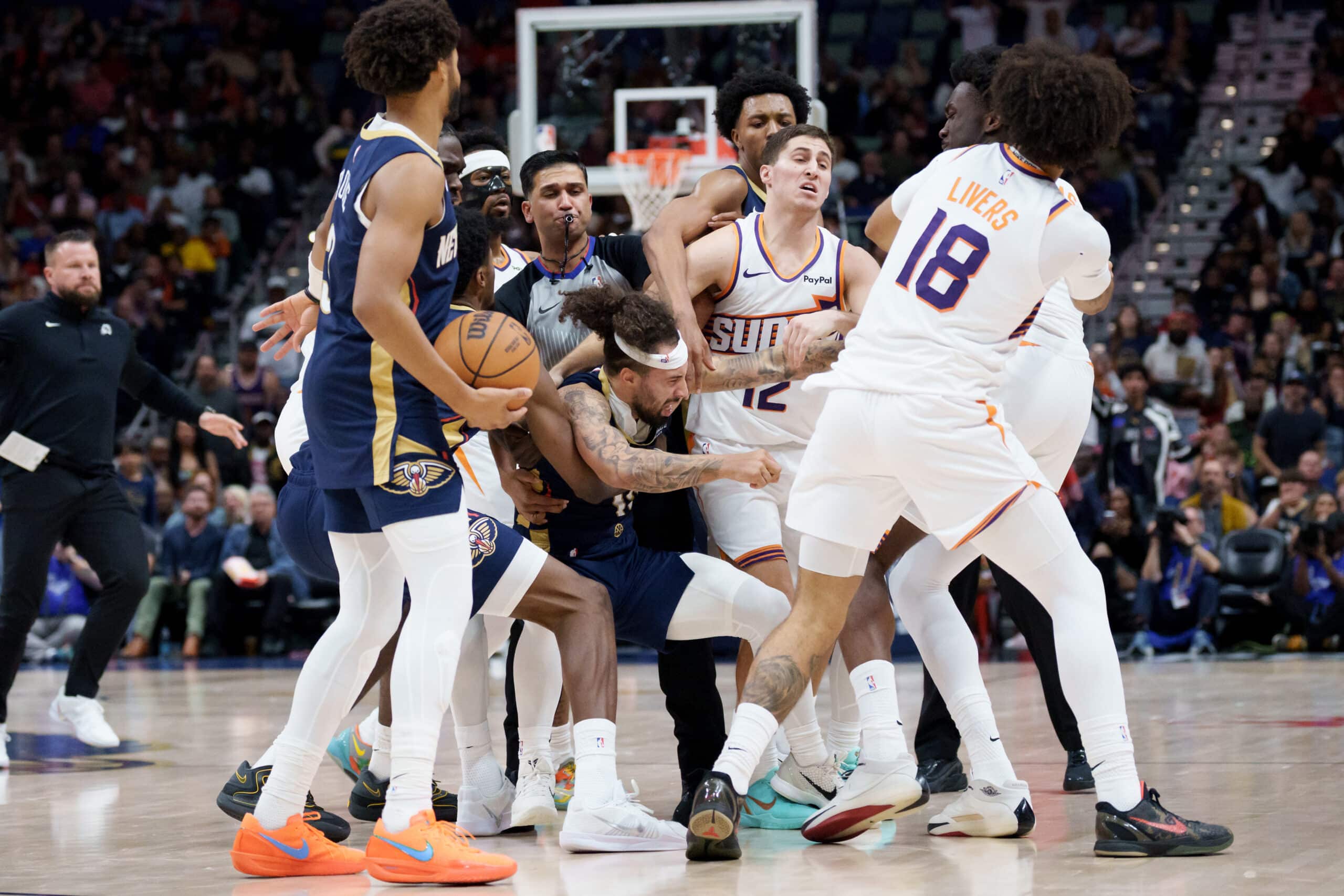 NBA: Devin Booker leads Suns past Pelicans in testy game