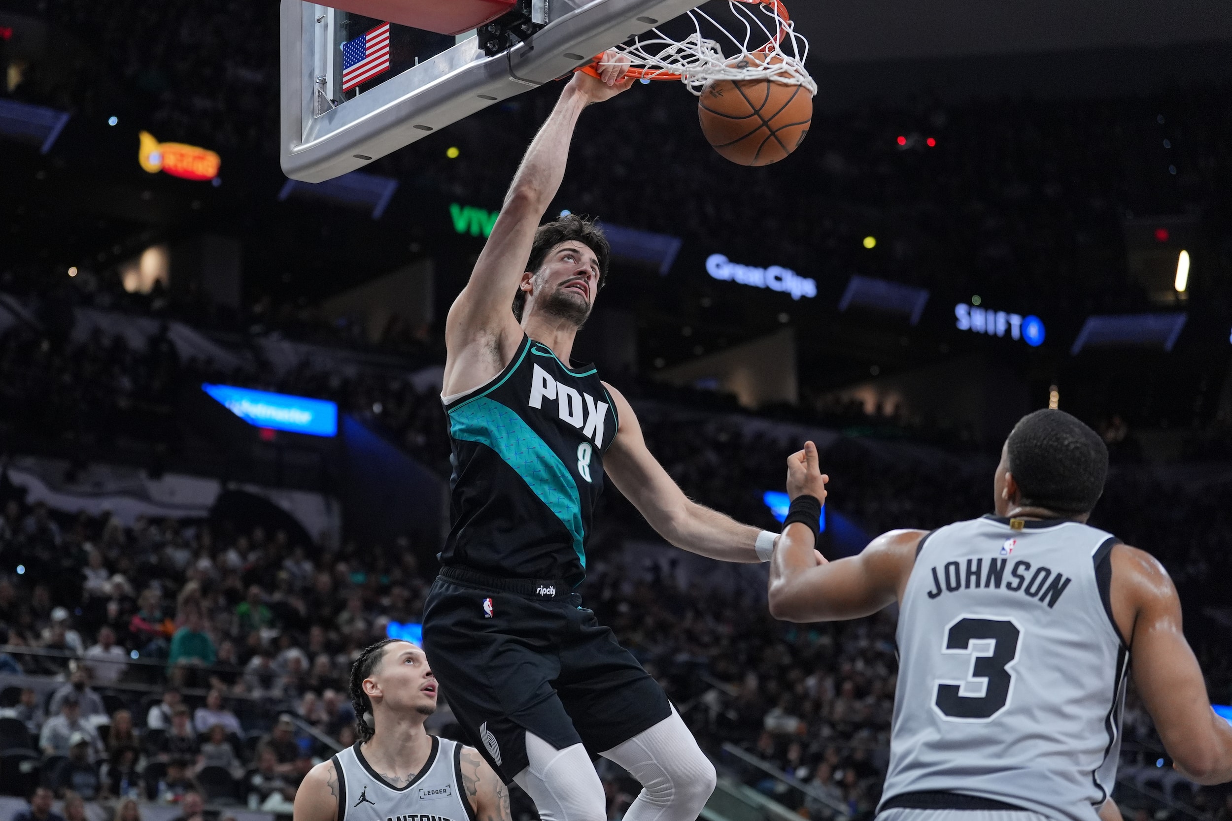 NBA: Deni Avdija has triple-double, Blazers beat Spurs