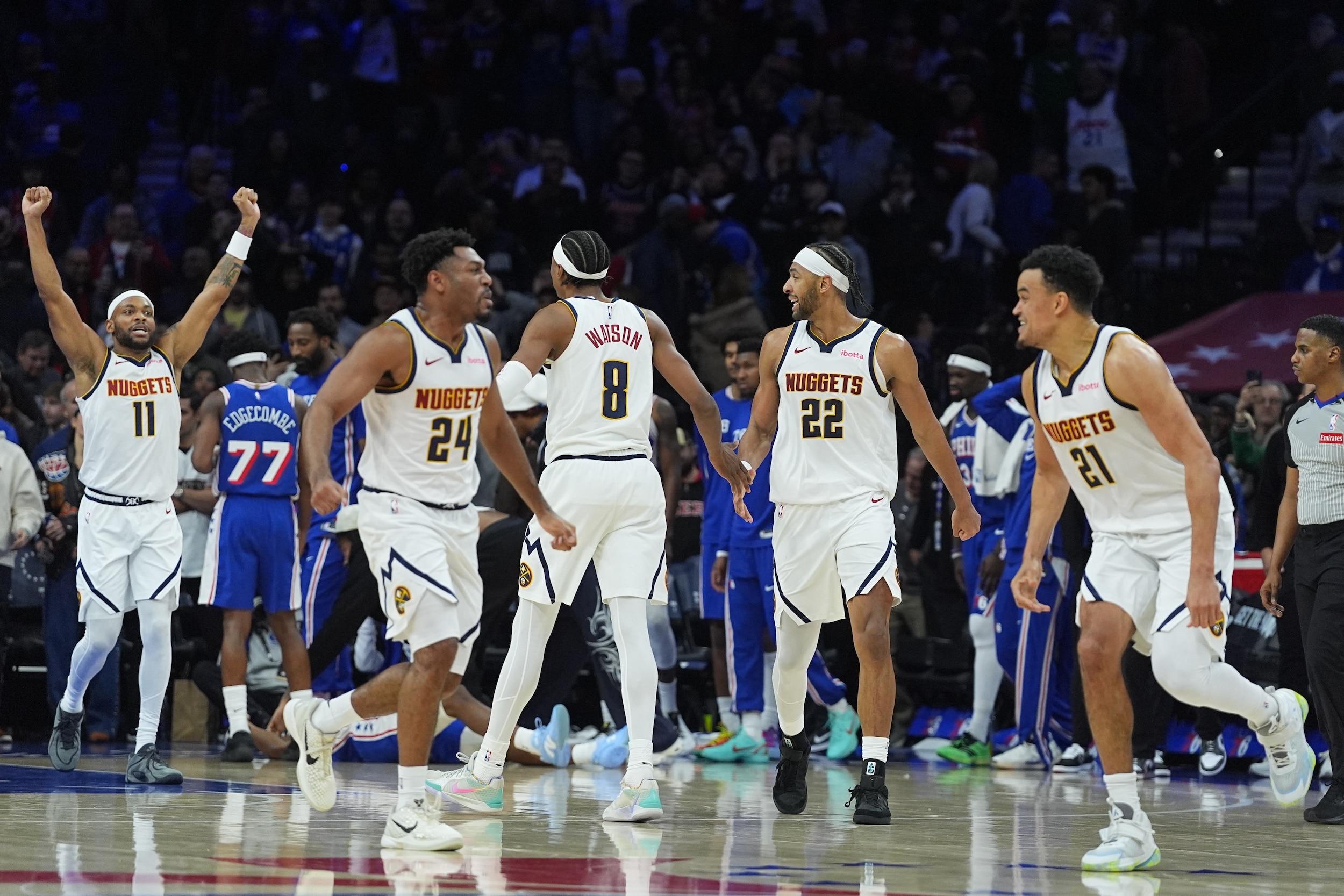 NBA: Brown’s goaltended layup in OT lifts depleted Nuggets over 76ers