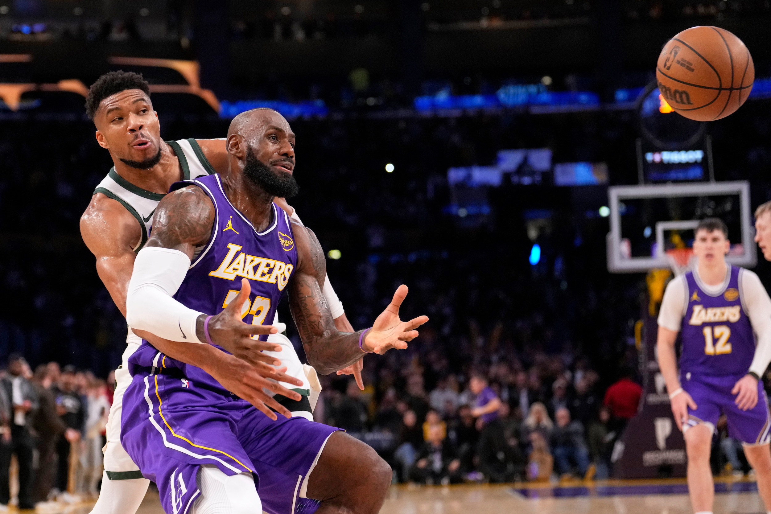 NBA: Giannis stops LeBron twice late as Bucks clip Lakers