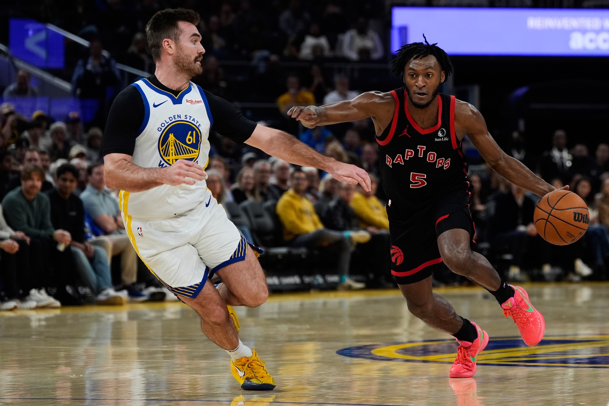 NBA: Quickley has 40 points, Raptors blitz past Warriors