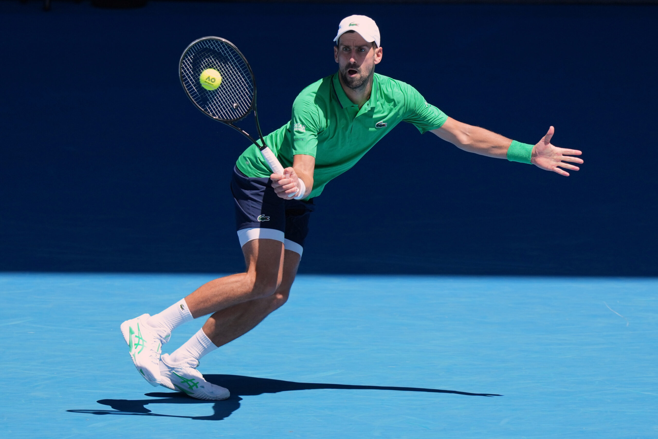 Djokovic eases into Australian Open third round–with help from tree