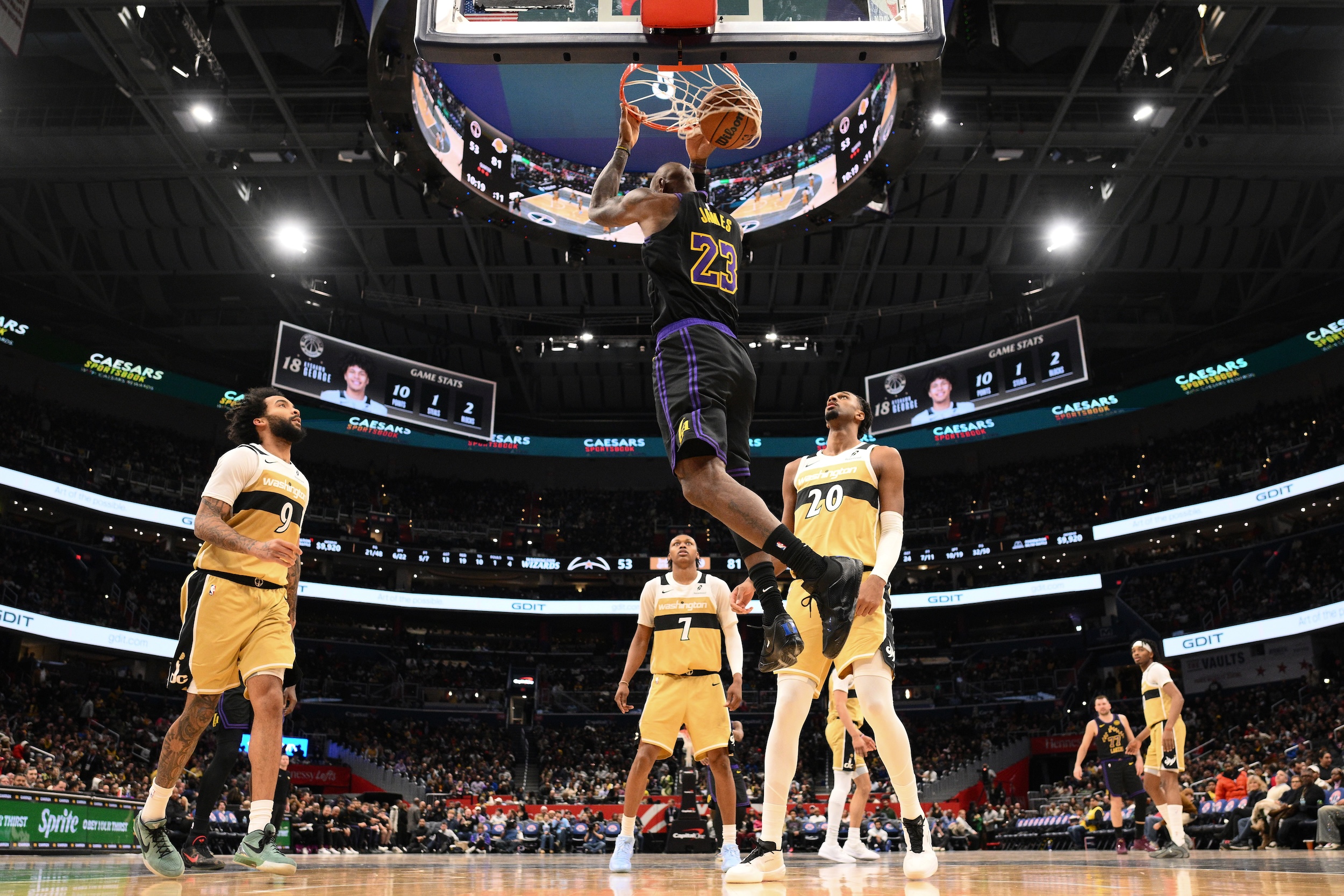 NBA: Luka Doncic, LeBron lead hot-shooting Lakers past Wizards