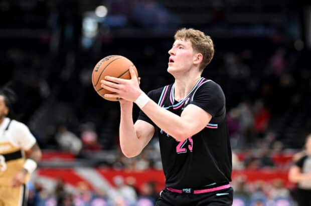 NBA: Kasparas Jakucionis hits 6 3s without miss in Heat blowout win