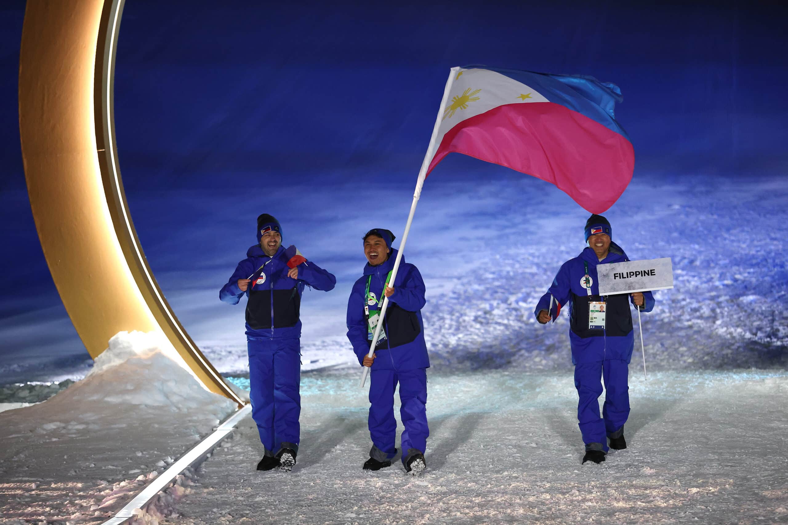 Winter Olympics: Proulx, Ceccarelli proudly carry PH flag at opening