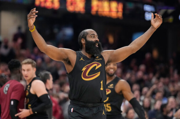 NBA: James Harden turns playmaker in Cavaliers' home debut