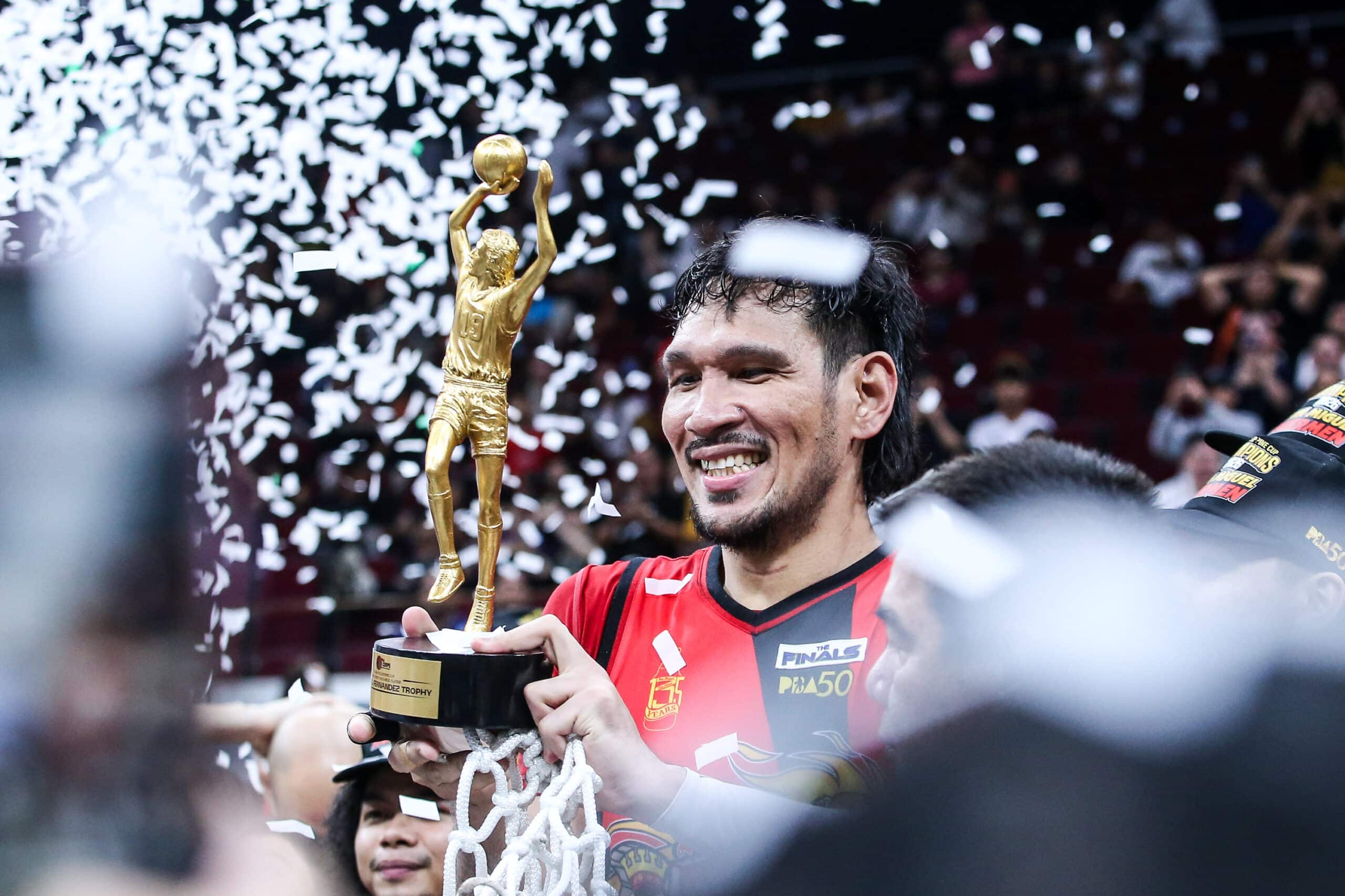 June Mar Fajardo fittingly named first Ramon Fernandez PBA Finals MVP
