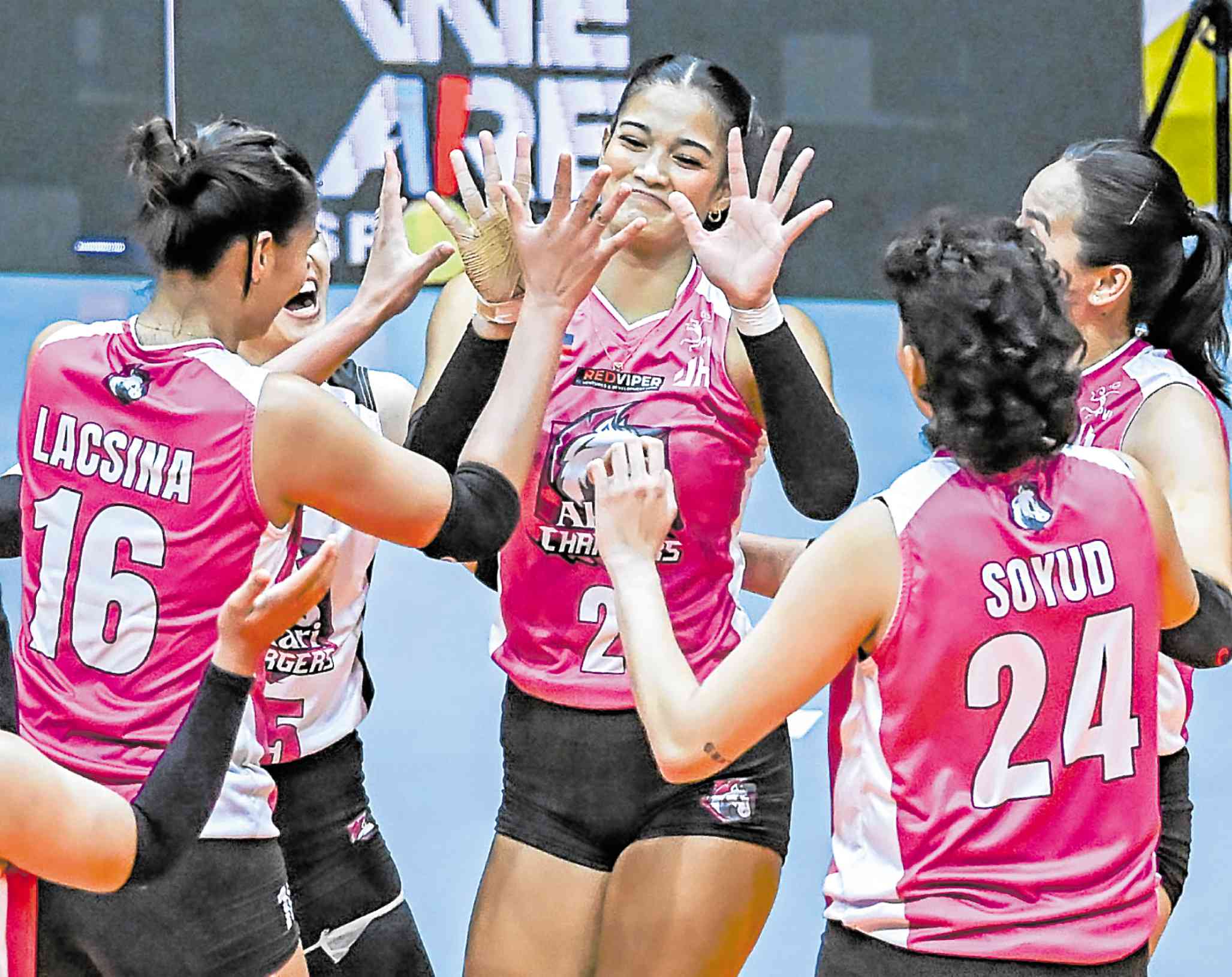 With Sharma bringing the fire, Chargers burn Super Spikers