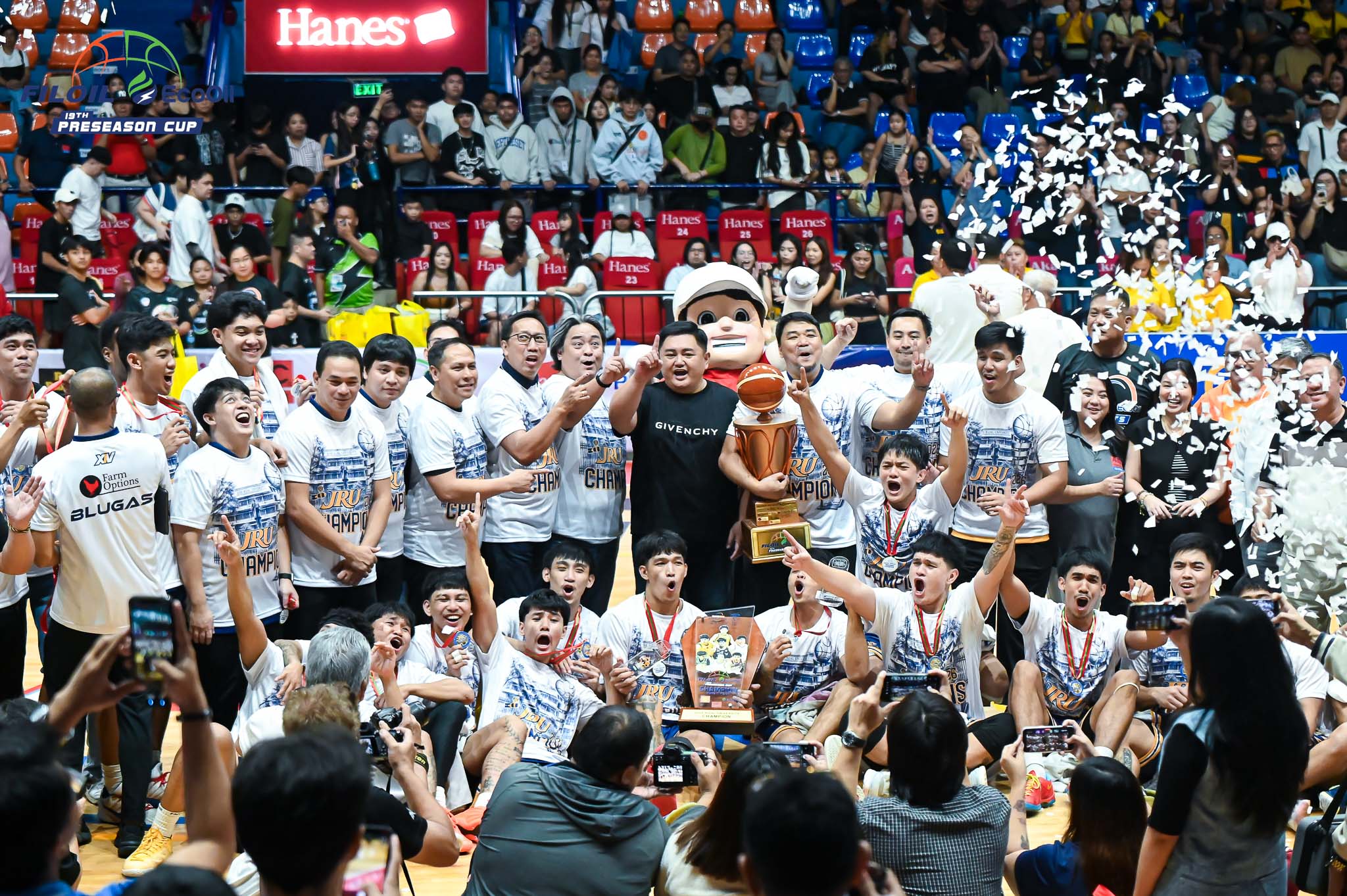 JRU sweeps San Beda for Filoil preseason title