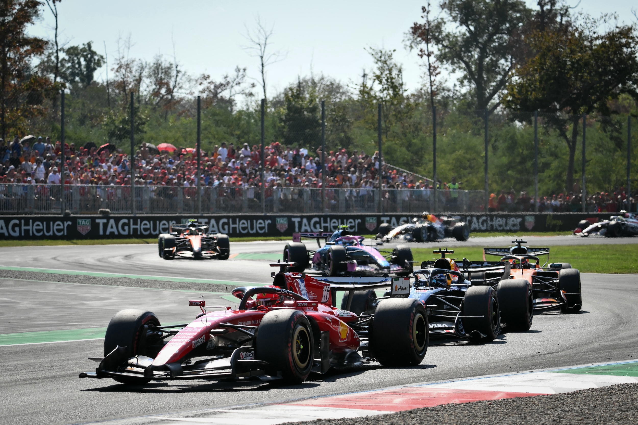 F1: Italian Grand Prix red-flagged after massive Charles Leclerc crash