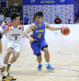 Kiefer Ravena during Gilas Pilipinas' game vs Indonesia where the Philippines lost the gold. SEA GAMES POOL