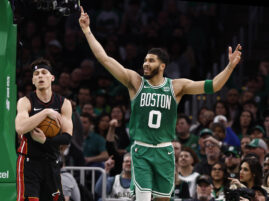Jayson Tatum Boston Celtics NBA Playoffs Miami Heat Celtics vs Celtics