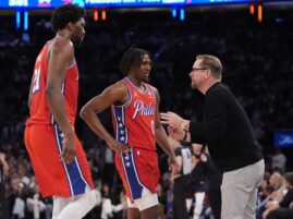 Philadelphia 76ers coach Nick Nurse Tyrese Maxey NBA playoffs