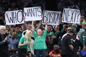 Boston Celtics fans Celtics vs Cavaliers NBA playoffs
