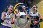 Bella Belen and Angge Poyos–the two best players in the UAAP Season 86 women's volleyball tournament.