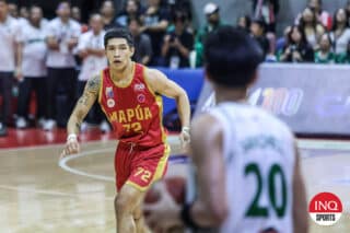 Mapua Cardinals' Chris Hubilla in Game 2 of the NCAA Season 100 men's basketball Finals. The Cardinals won the championship.