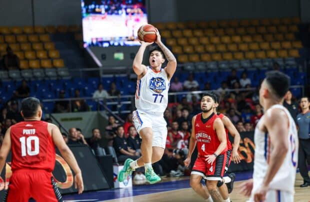 NLEX Road Warriors' Xyrus Torres during the PBA Philippine Cup game against Barangay Ginebra Gin Kings.